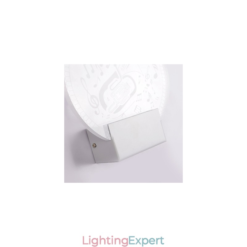Acrylic Wall Lamp PVC Lamp Light Modern Contemporary Metal
