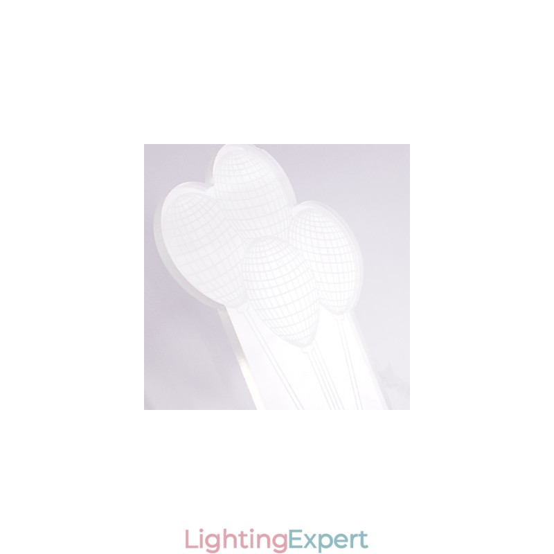Acrylic Wall Lamp PVC Lamp Light Modern Contemporary Metal