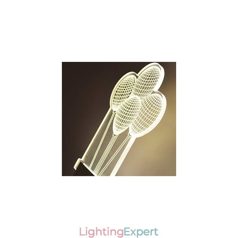 Acrylic Wall Lamp PVC Lamp Light Modern Contemporary Metal