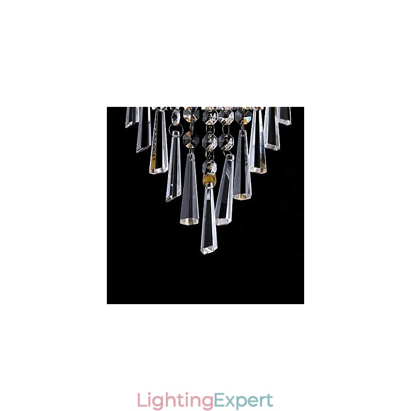 Classy Crystal Wall Light with 1 Light