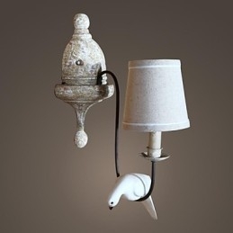 Mini Style Wall Sconces Country Wood Bamboo