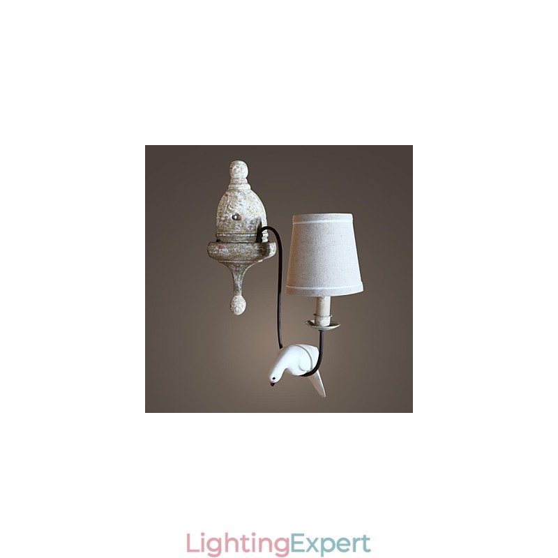 Mini Style Wall Sconces Country Wood Bamboo
