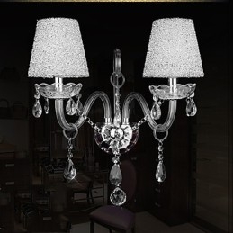Crystal Wall Sconces Traditional Classic Glass