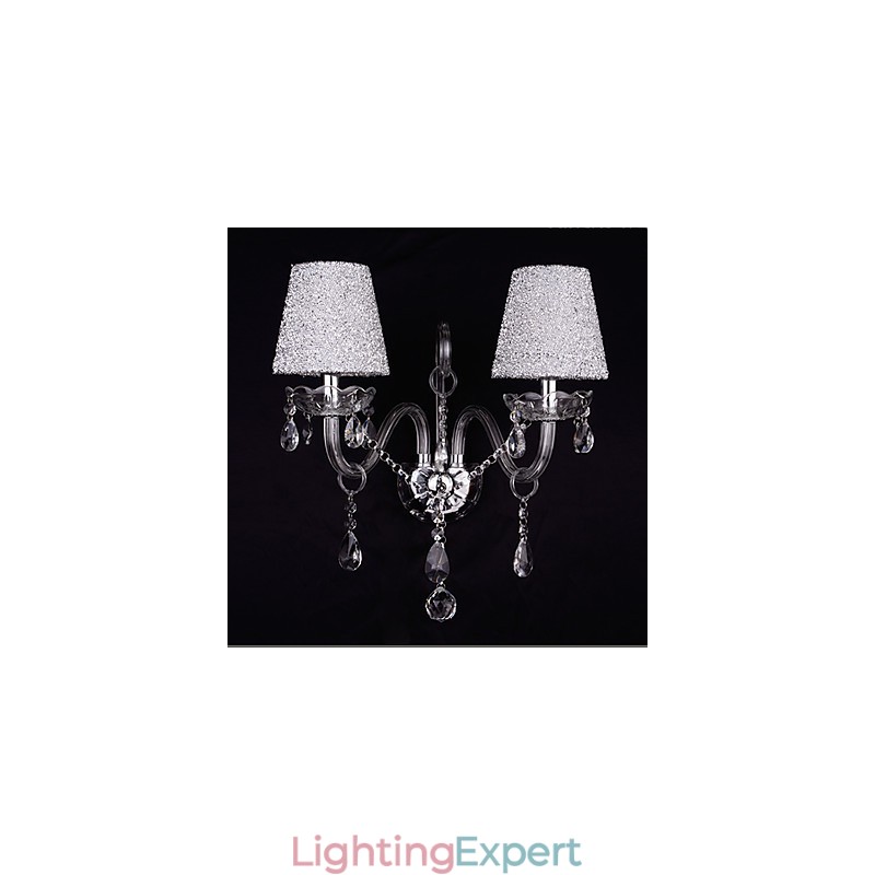 Crystal Wall Sconces Traditional Classic Glass
