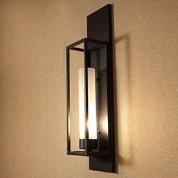 Wall Lights Wall Sconces Rustic Lodge Metal Dinning Room Bedroom Reading Room Metal+Glass