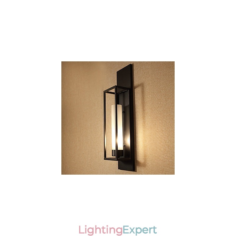 Wall Lights Wall Sconces Rustic Lodge Metal Dinning Room Bedroom Reading Room Metal+Glass
