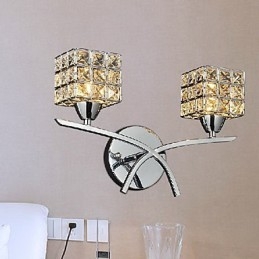 Modern Crystal Wall Light In 2 Lights