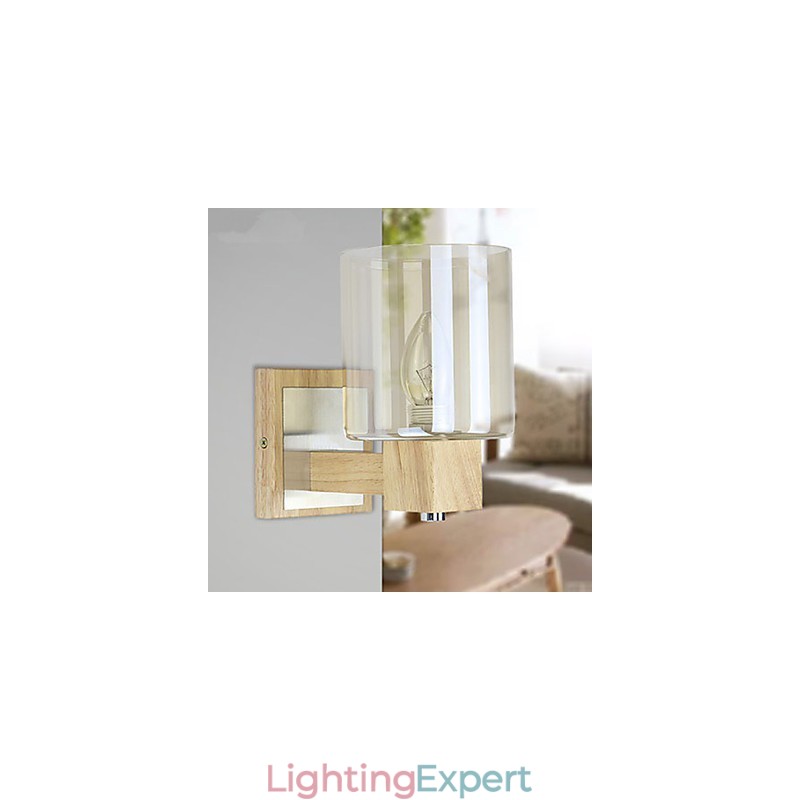 Wall Sconces Mini Style Traditional Classic Wood Bamboo