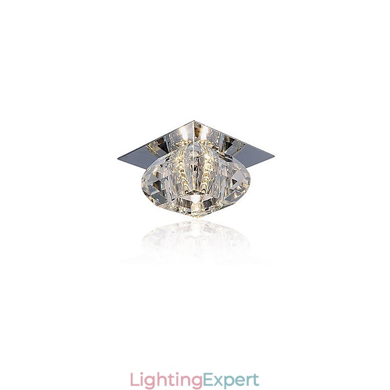 Modern Contemporary Crystal Mini Style Flush Mount