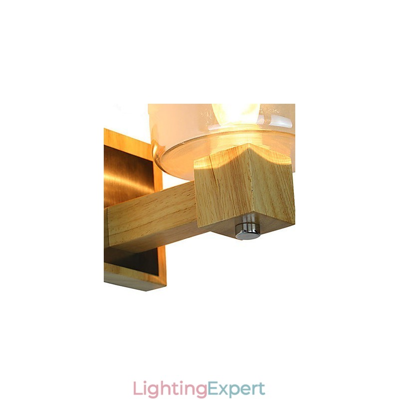 Wall Sconces Mini Style Traditional Classic Wood Bamboo