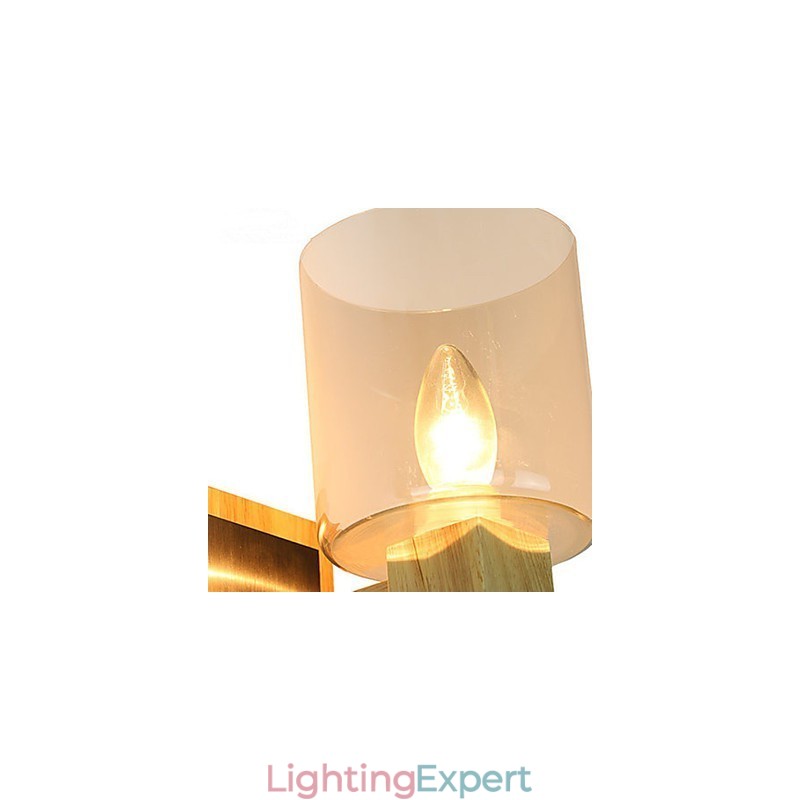 Wall Sconces Mini Style Traditional Classic Wood Bamboo