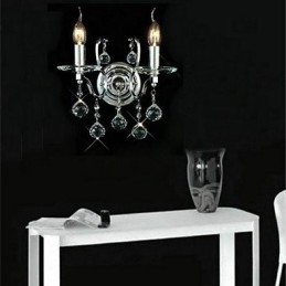 Crystal Wall Sconces Traditional Classic Metal