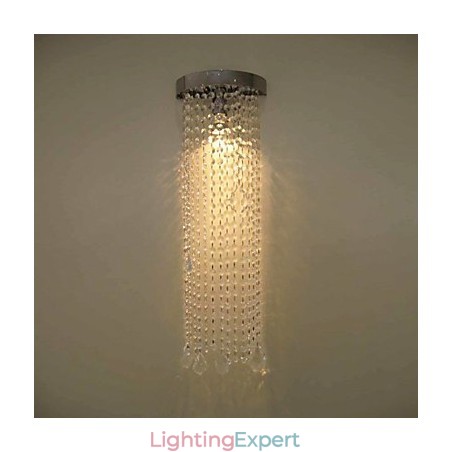 50W MR16 Chrome Finish Wall Light with Crystal Chains 50W MR16 Chrome Finish Wall Light with Crystal Chains