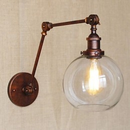 Wall Sconces Swing Lights Reading Wall Lights Crystal Mini Style Rustic Lodge Metal