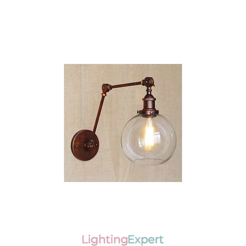 Wall Sconces Swing Lights Reading Wall Lights Crystal Mini Style Rustic Lodge Metal