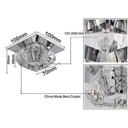 Modern Contemporary Crystal Mini Style Flush Mount