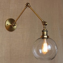 Wall Sconces Swing Lights Reading Wall Lights Crystal Mini Style Rustic Lodge Metal