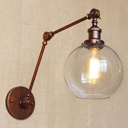 Wall Sconces Swing Lights Reading Wall Lights Crystal Mini Style Rustic Lodge Metal