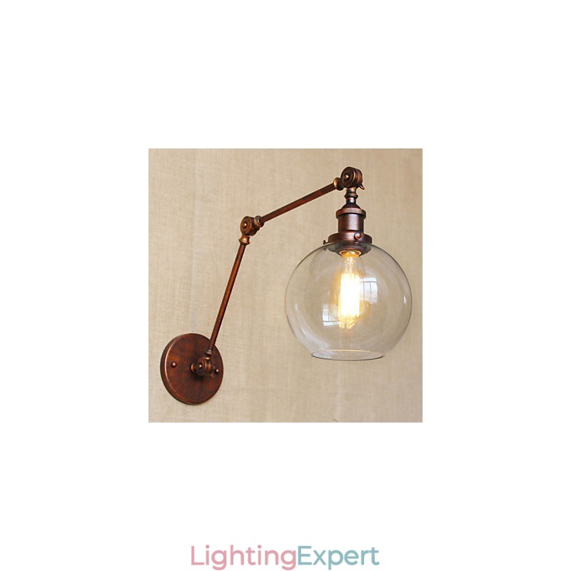 Wall Sconces Swing Lights Reading Wall Lights Crystal Mini Style Rustic Lodge Metal