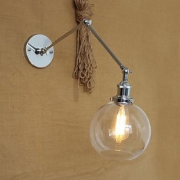 Wall Sconces Swing Lights Reading Wall Lights Crystal Mini Style Rustic Lodge Metal