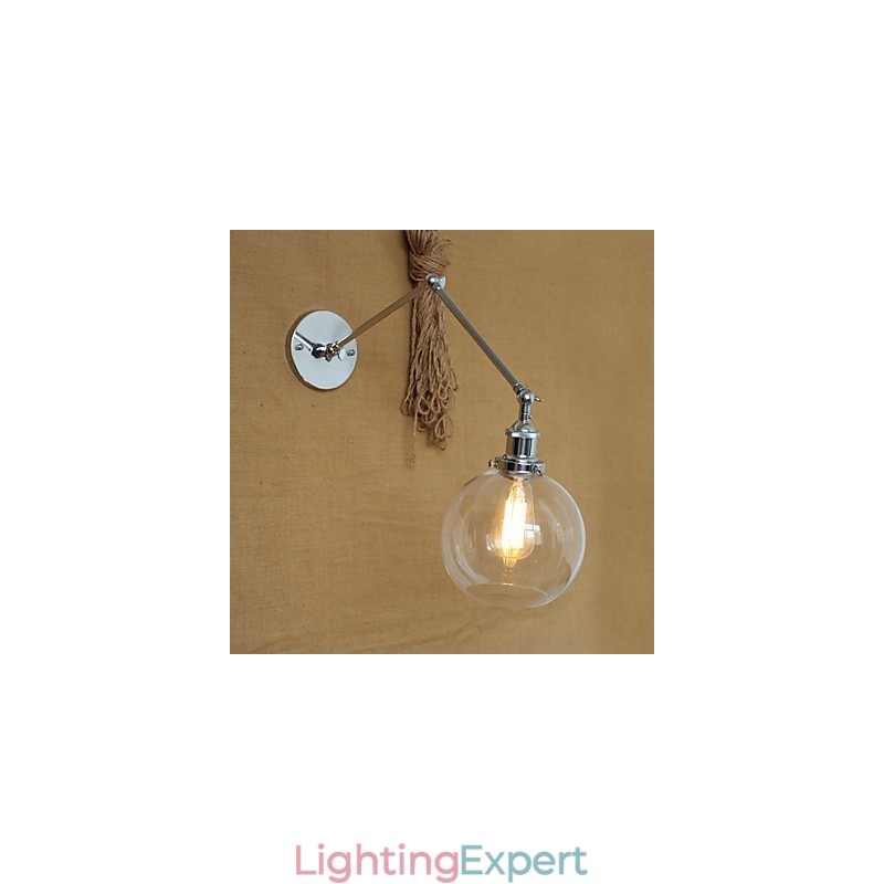 Wall Sconces Swing Lights Reading Wall Lights Crystal Mini Style Rustic Lodge Metal