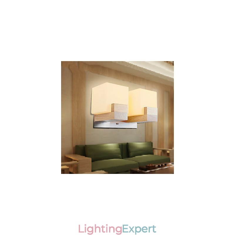 Wall Sconces Mini Style Traditional Classic Wood Bamboo