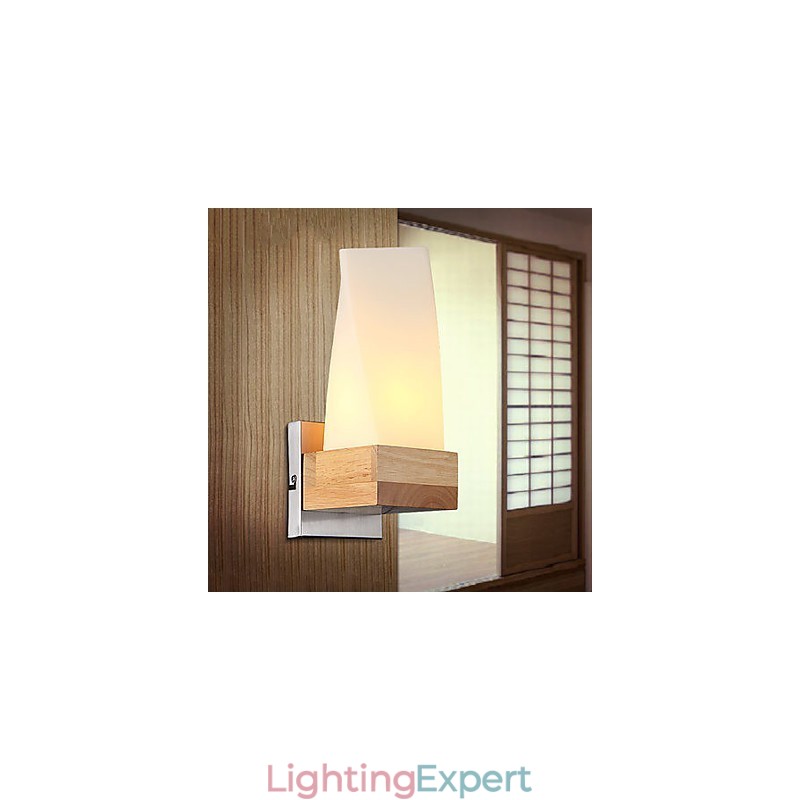 Wall Sconces Mini Style Traditional Classic Wood Bamboo