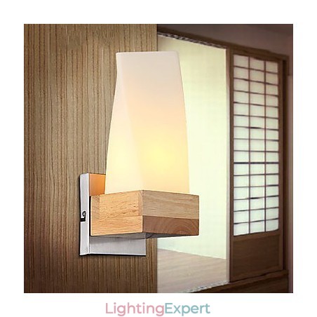 Wall Sconces Mini Style Traditional Classic Wood Bamboo
