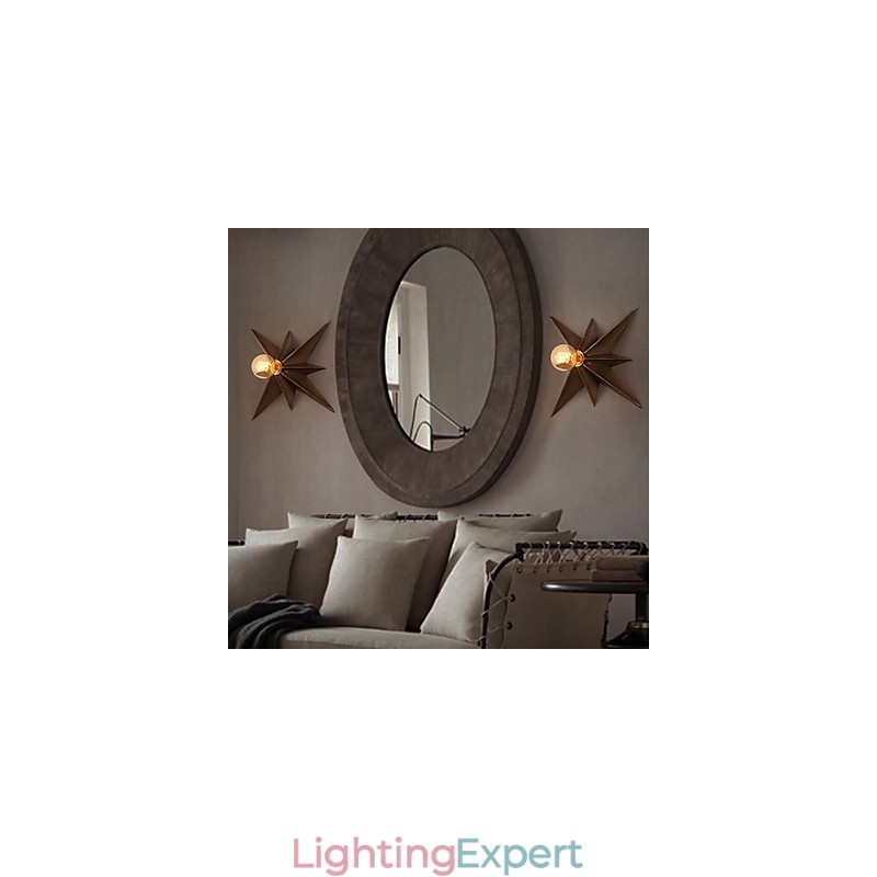 Brief Five Pointed Star Lighting Personalized Modern Wall Light Child Housing Lamps