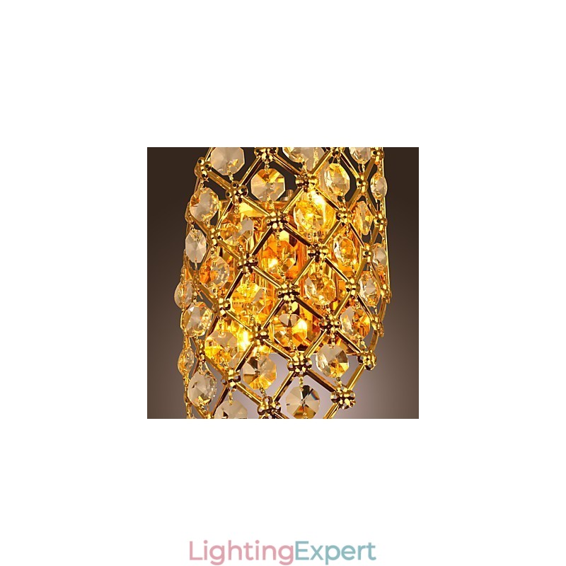 Artistic Crystal Wall Light with 2 Lights