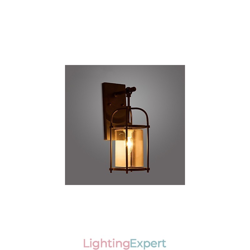 Creative Industrial Look Lamps North America Style Wall Lamps with Edison Flute Bulb Inside Bar Decoration Lights