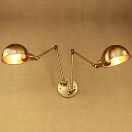 The New Bronze Nostalgic Modern Rural Countryside Aisle Living Room Warm Light Headed Long Arm Of Iron Wall