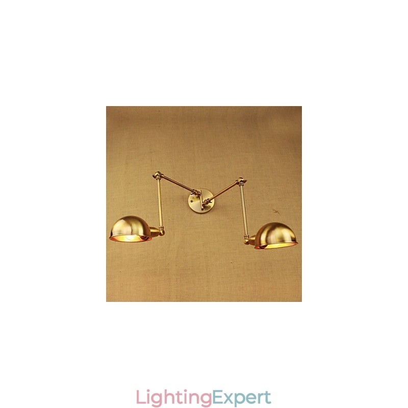 The New Bronze Nostalgic Modern Rural Countryside Aisle Living Room Warm Light Headed Long Arm Of Iron Wall