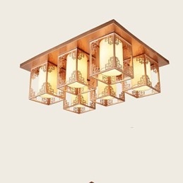 A Chinese Style Lamps Iron Ceiling Lighting Atmosphere