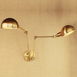 The New Bronze Nostalgic Modern Rural Countryside Aisle Living Room Warm Light Headed Long Arm Of Iron Wall