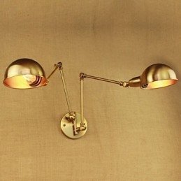 The New Bronze Nostalgic Modern Rural Countryside Aisle Living Room Warm Light Headed Long Arm Of Iron Wall