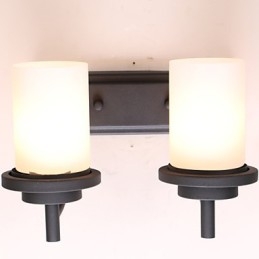 2*Retro Iron Classic Style Wall light in Painting Processing with Frosted glass