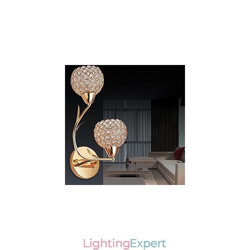 Crystal Wall Sconces Modern Contemporary Metal