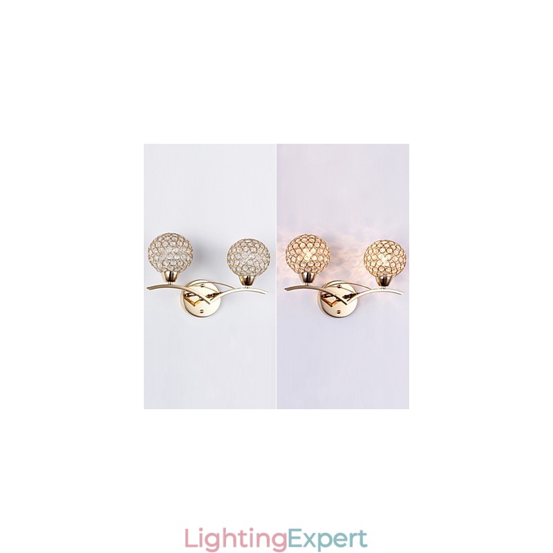 Wall Sconces Reading Wall Lights Crystal Mini Style Modern Contemporary Metal