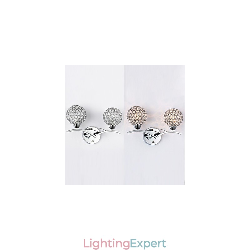 Wall Sconces Reading Wall Lights Crystal Mini Style Modern Contemporary Metal