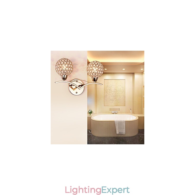 Wall Sconces Reading Wall Lights Crystal Mini Style Modern Contemporary Metal