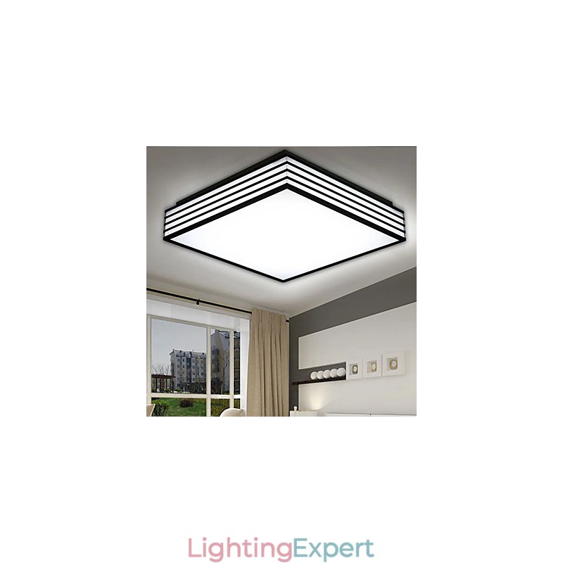 Contracted And Contemporary Black And Square Dome Light Light
