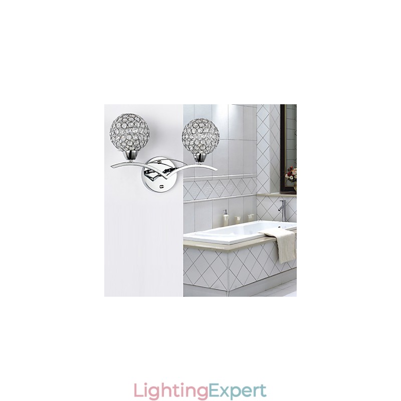 Wall Sconces Reading Wall Lights Crystal Mini Style Modern Contemporary Metal