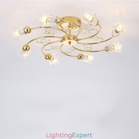 Artistic Aluminum Flush Mount Lights With Crystals Artistic Aluminum Flush Mount Lights With Crystals