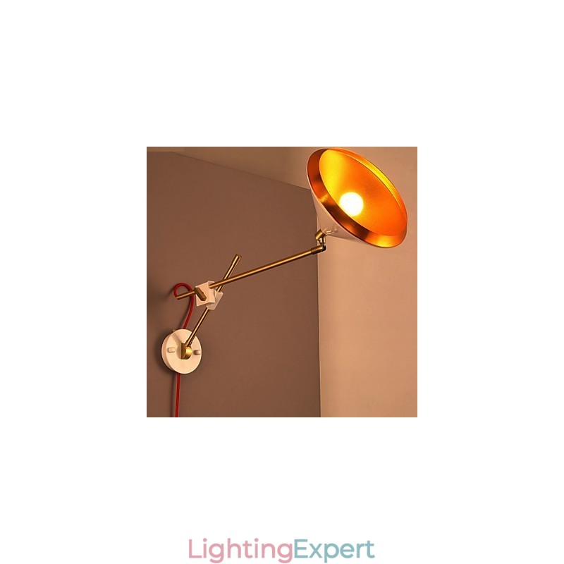 Rural Industrial Wind Restoring Ancient Ways Wrought Iron Rocker Arm Folded Wall Lamp Lights