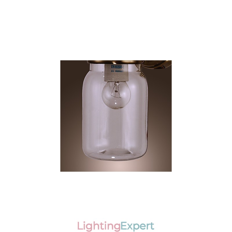 Rustic Wall Light In Bottle Shape