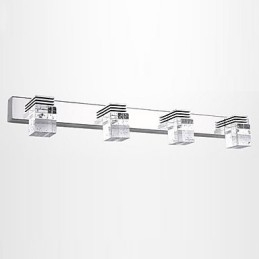 Wall Sconces Bathroom Lighting Wall Washers Crystal Mini Style Modern Contemporary Metal