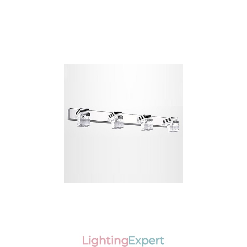 Wall Sconces Bathroom Lighting Wall Washers Crystal Mini Style Modern Contemporary Metal