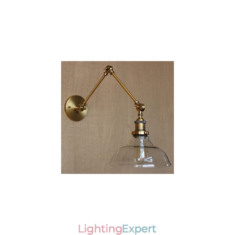 The LOFT Style Designer Lamp Modern Glass Bronze Cafe Decorative Wall Lamp
