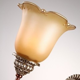 Europe Type Restoring Ancient Ways Wrought Iron Bedroom Crystal Glass Wall Lamp Light